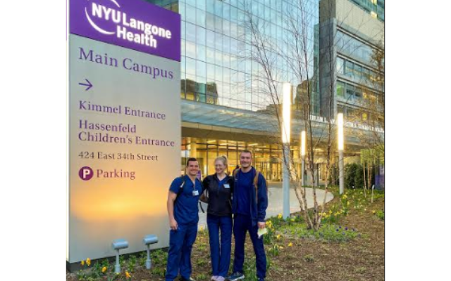 Three University of Akron students are working at a NYC Hospital