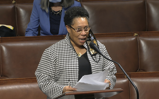 Congresswoman Marcia Fudge addresses the Pandemic Child Hunger Prevention Act