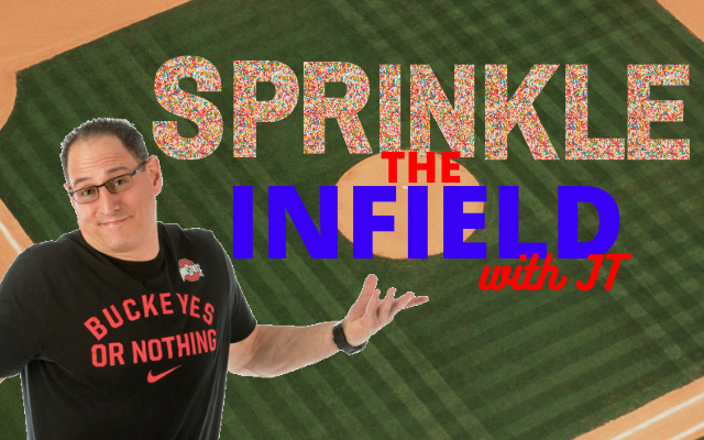 sprinkle the infield