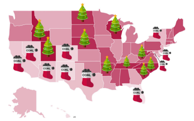 Fun Study: More Christmas Spirit in Ohio, But Even More in West Virginia, Pennsylvania