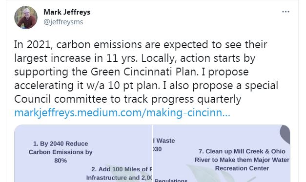 One Cincinnati City Council candidate wants to make the city more environmentally friendly