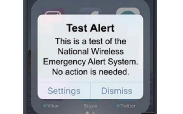 Nationwide Emergency Test Alert Going to Phones, Radio, TV on Wednesday