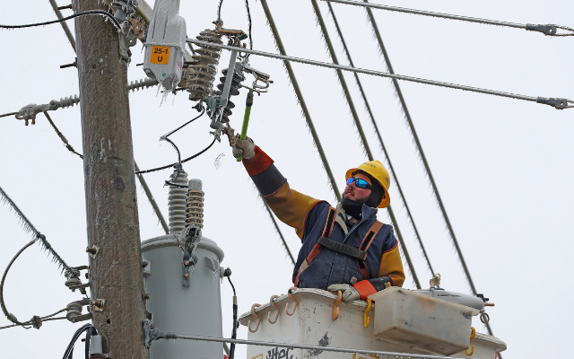 2000 AEP Crew Members Working Outages from Saturday Storm