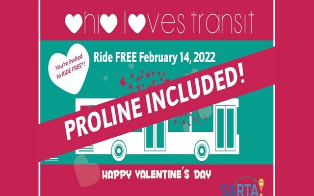 SARTA Offers Free Rides on Fixed Routes for Valentine’s Day