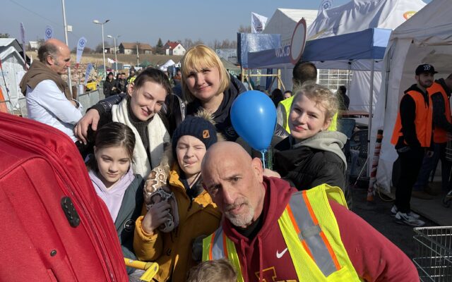 Palmisano Travels to Ukraine/Poland Border, Assists Families
