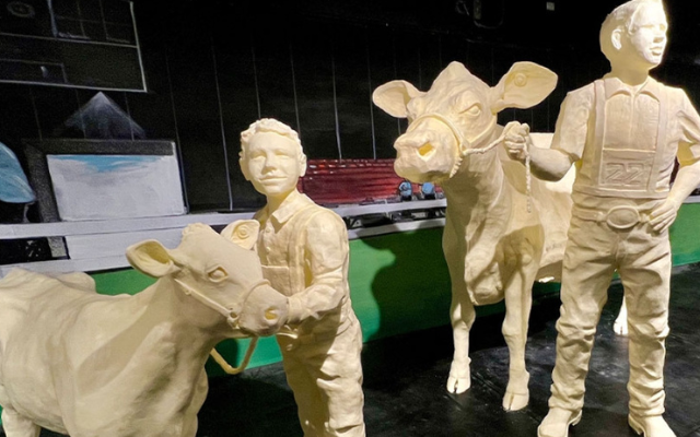 State Fair Opens, Traditional Butter Cow Joined by ‘Friends’
