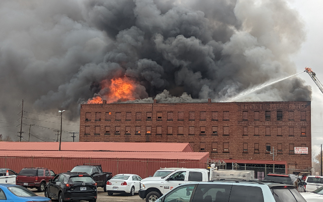 UPDATE: Large Canton Fire Now Smoldering, Building to Come Down