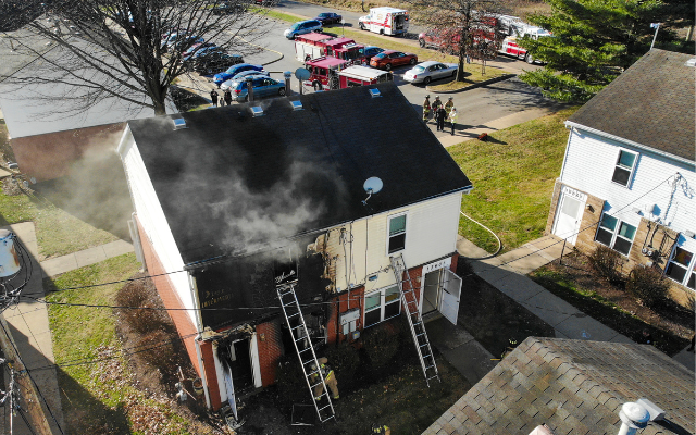 Canton Firefighters Battle Fires at Two Apartment Houses