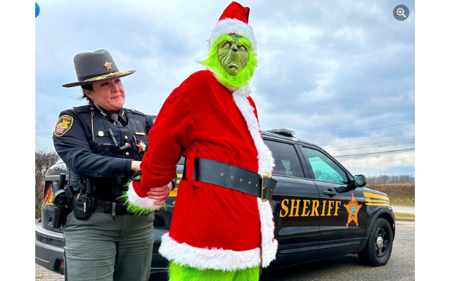 Sheriff Provides for Bountiful Christmas with Arrest of ‘Grinch’, the ‘Real’ One