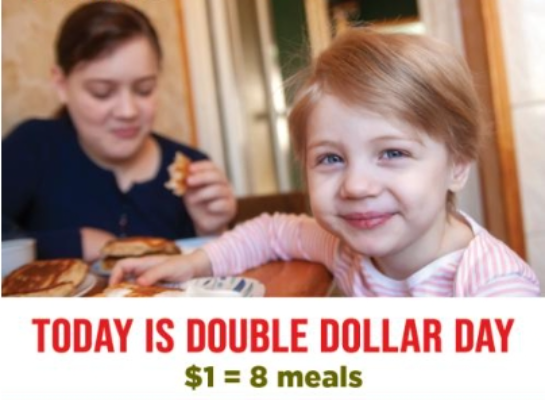 ‘Double Dollar Day’ Enhances Giving to Foodbank on Thursday