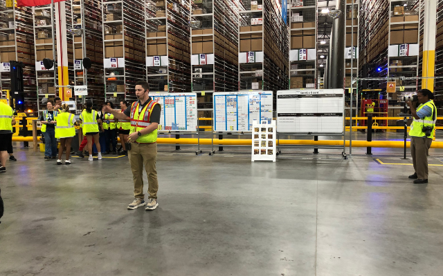 Amazon Tour Reveals Massive Facility, Hard-Working Employees
