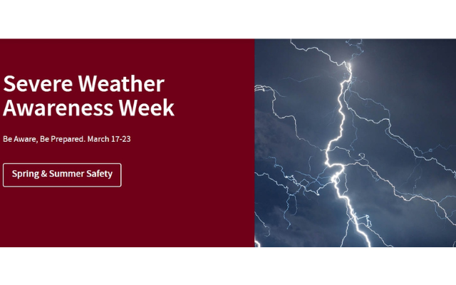 ‘Severe Weather Awareness Week’ This Week